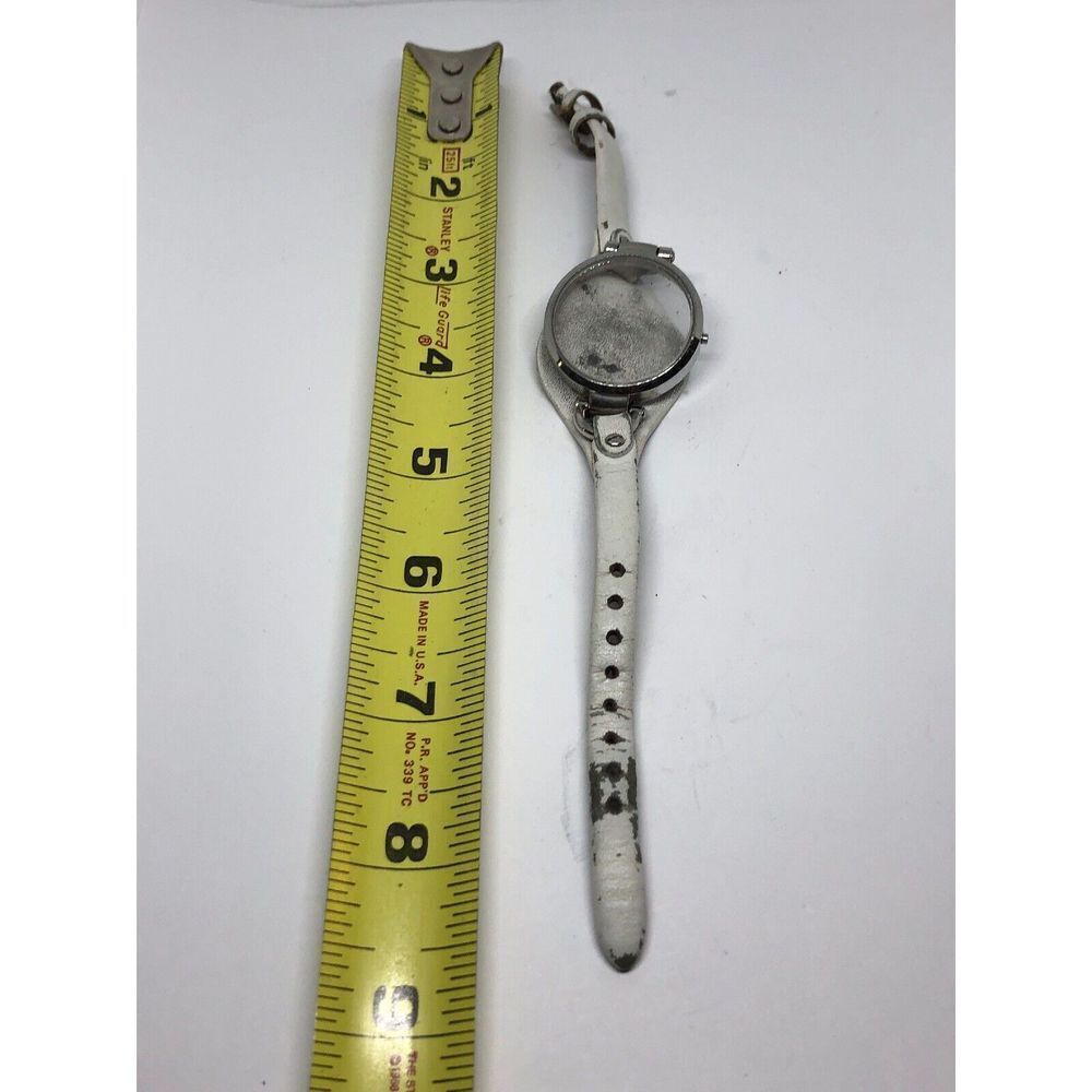 Diesel Genuine Leather Watch Band Use For Parts W/ Crystal 8mm ES2829 J235